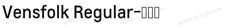 Vensfolk Regular字体转换